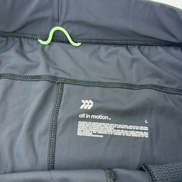 all in motion Men’s light heavyweight Joggers. Black. Large. Zipper Ankles. - Picture 5 of 7